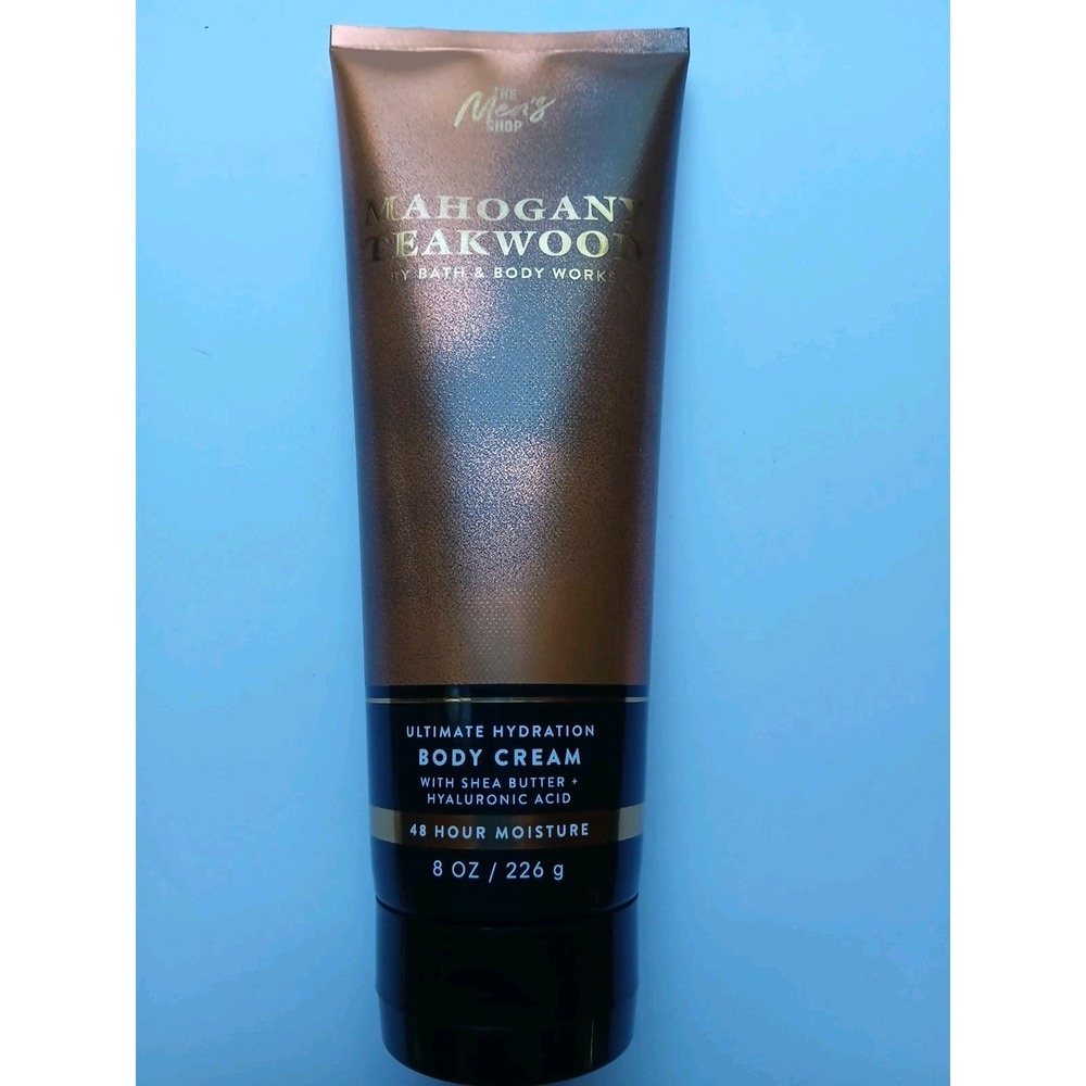 Bath and Body Works Mahogany Teakwood Men Ultimate Hydration Body Cream 8oz